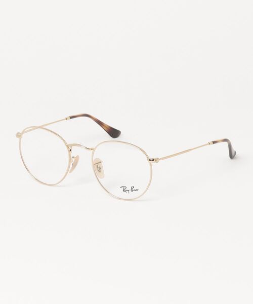 「Ray-Ban」 メガネ 50 ゴールド メンズ