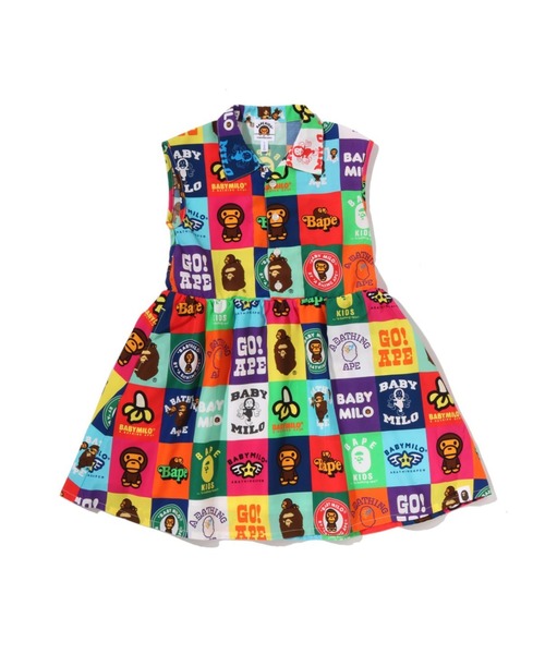 A BATHING APE（アベイシングエイプ） ワンピース BABY MILO PATCHWORK