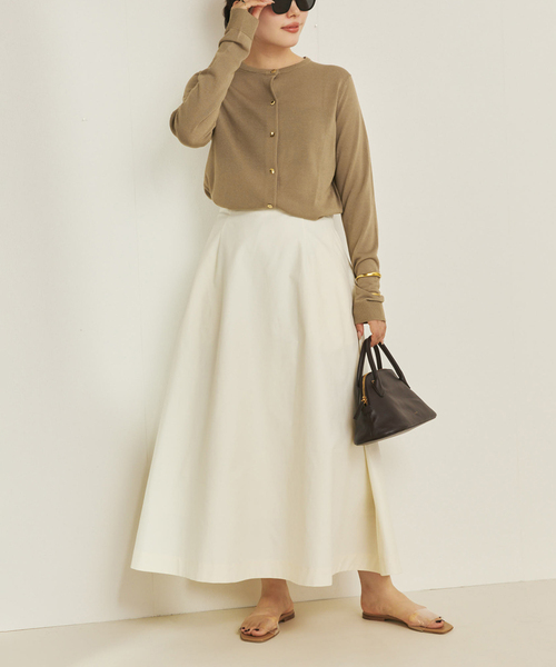 ■美品■PLAGE プラージュ スカートスーツ サイズ38 リネン 長袖シャツ ロング フレアスカート ブランド古着【中古】20260225/RA7952 plage（プラージュ） スカート dull satin gather スカート : ZOZOTOWN