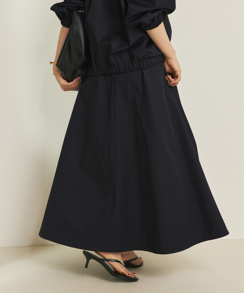 Plage セミフレアスカート スカート plage（プラージュ） ロング スカート cotton/ny minimal スカート