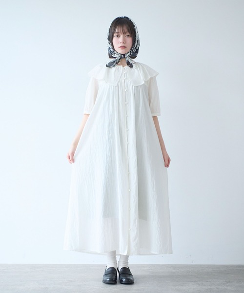 bulle de savon（ビュルデサボン） ワンピース ドロップジャカード