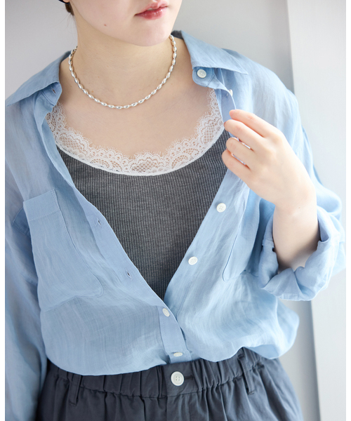 IENA（イエナ） タンクトップ ノースリーブ レーステレコキャミソール