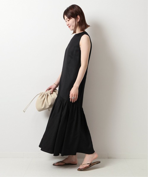 「Spick \u0026 Span」 ノースリーブワンピース 36 オレンジ レディースの画像