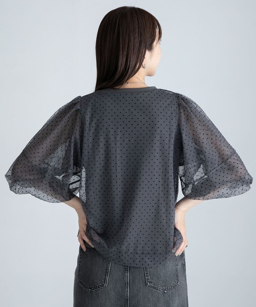 「URBAN RESEARCH Sonny Label」 半袖カットソー FREE チャコールグレー レディース_画像5