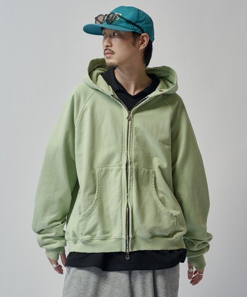 パーカー ピグメントZIPフーディー ITTI exclusive for Lui's メンズの画像