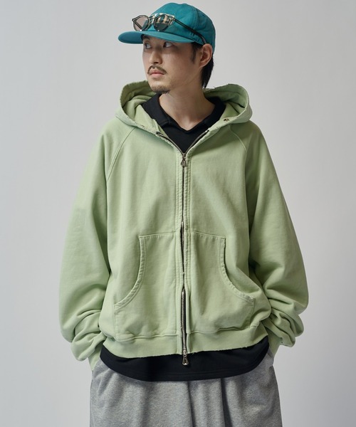 パーカー ピグメントZIPフーディー ITTI exclusive for Lui's メンズの画像