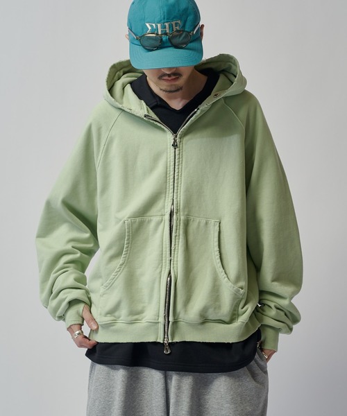 パーカー ピグメントZIPフーディー ITTI exclusive for Lui's メンズの画像