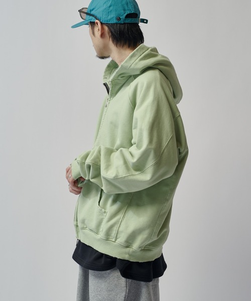 パーカー ピグメントZIPフーディー ITTI exclusive for Lui's メンズの画像
