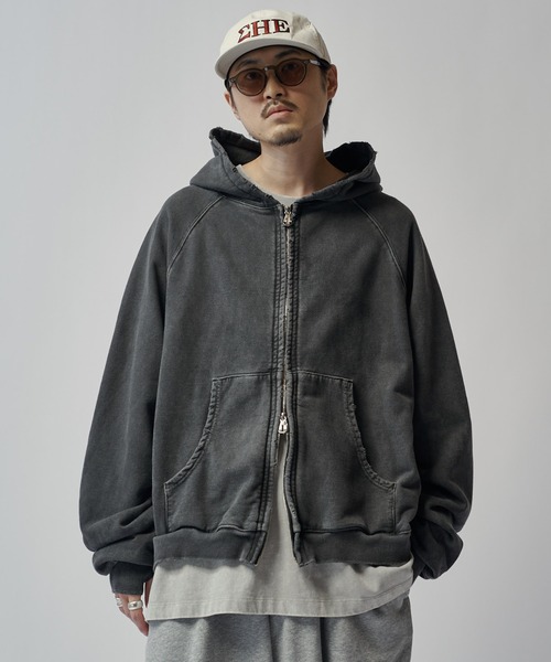 パーカー ピグメントZIPフーディー ITTI exclusive for Lui's メンズの画像