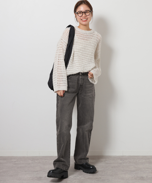 「501」 デニムパンツ 27 ブラック レディース_画像3