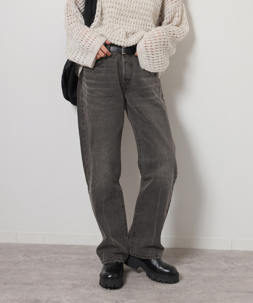 「501」 デニムパンツ 27 ブラック レディース_画像8