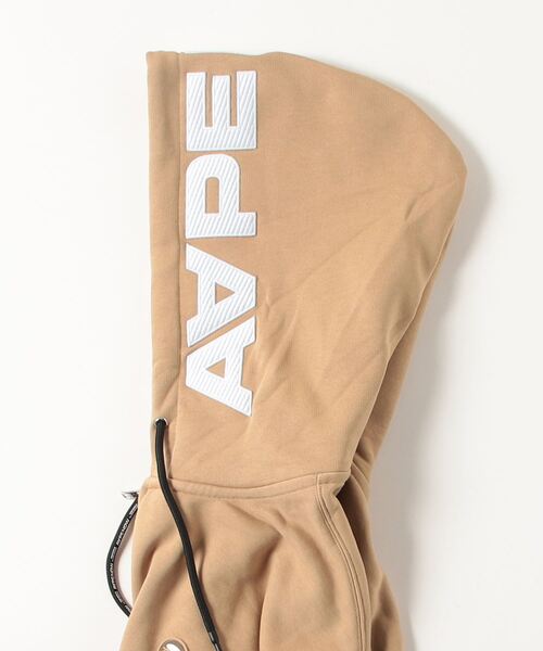 「AAPE BY A BATHING APE」 ジップアップパーカー SMALL ブラック メンズの画像