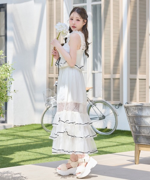スカート 「Tulle Collection」チュールロングスカートの画像