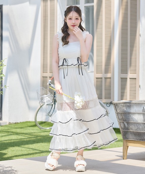 スカート 「Tulle Collection」チュールロングスカートの画像