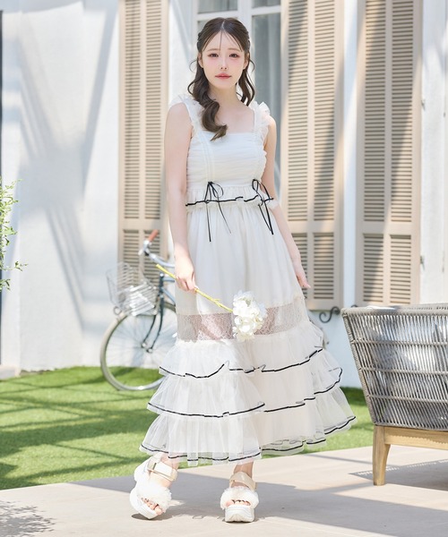 スカート 「Tulle Collection」チュールロングスカートの画像