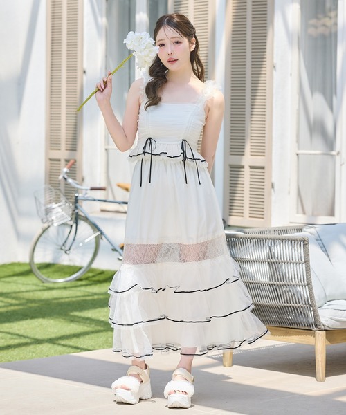 スカート 「Tulle Collection」チュールロングスカートの画像