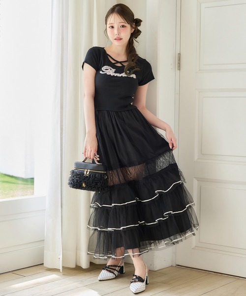 スカート 「Tulle Collection」チュールロングスカートの画像