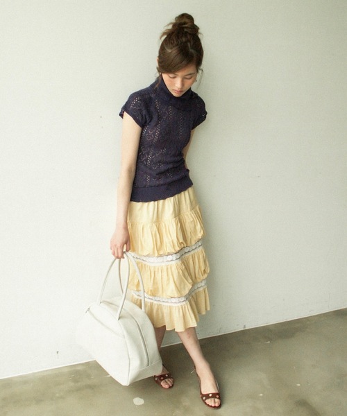 igi スカート CLOUD PUFF TIERED SKIRT / クラウドパフティアード