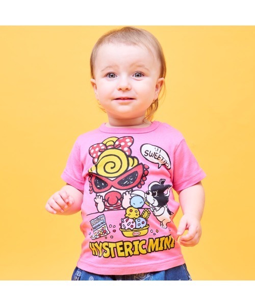 HYSTERIC MINI（ヒステリックミニ） tシャツ HI! SWEETIE 半袖Tシャツ