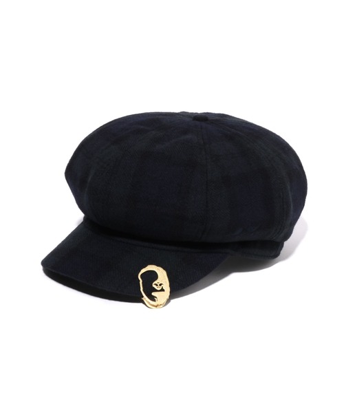 A BATHING APE（アベイシングエイプ） キャップ 帽子 BAKER BOY CAP