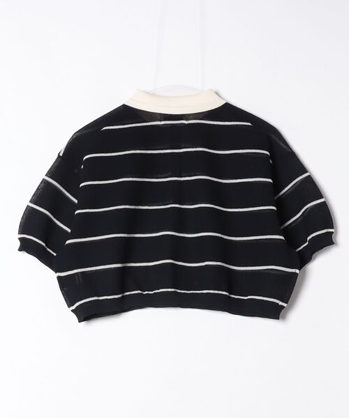 ニット セーター SPONGY SHEER POLO KNIT TOPS 10106-2273 レディースの画像