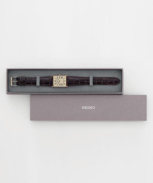 腕時計 SEIKO/セイコー コラボレーション スクエア D.ブラウン メンズ レディースの画像