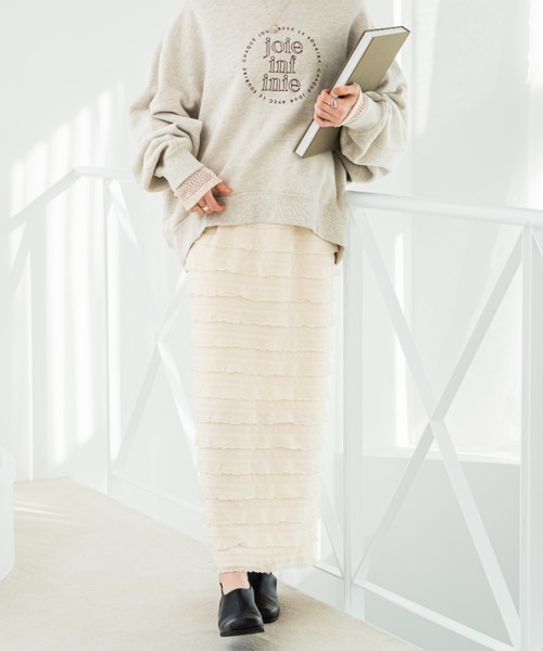 「hinari」 ロングスカート FREE アイボリー レディース_画像6