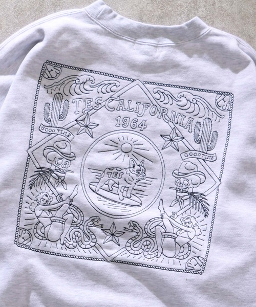 「The Endless Summer」 スウェットカットソー LARGE オフホワイト メンズ_画像5