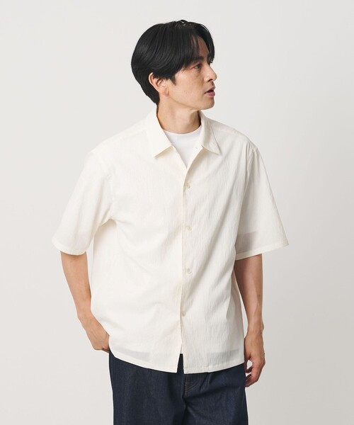 BEAUTY＆YOUTH UNITED ARROWS シャツ 半袖 ヨウリュウ キャンプカラー