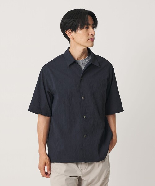 BEAUTY＆YOUTH UNITED ARROWS シャツ 半袖 ヨウリュウ キャンプカラー