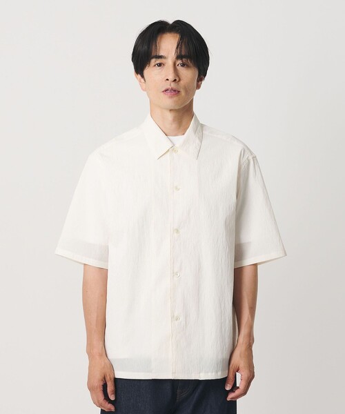 BEAUTY＆YOUTH UNITED ARROWS シャツ 半袖 ヨウリュウ キャンプカラー
