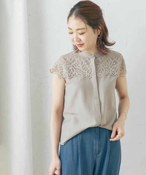 URBAN RESEARCH ROSSO WOMEN」 ノースリーブブラウス FREE モカ 
