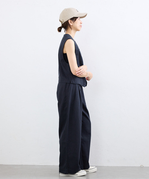 IENA（イエナ） チノパン BLACK コットンチノパンツ レディース