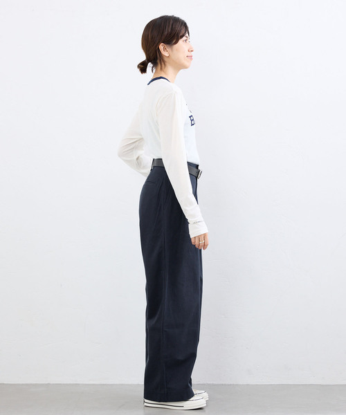 IENA（イエナ） チノパン BLACK コットンチノパンツ レディース