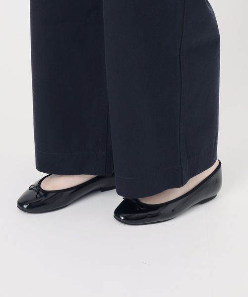 IENA（イエナ） チノパン BLACK コットンチノパンツ レディース