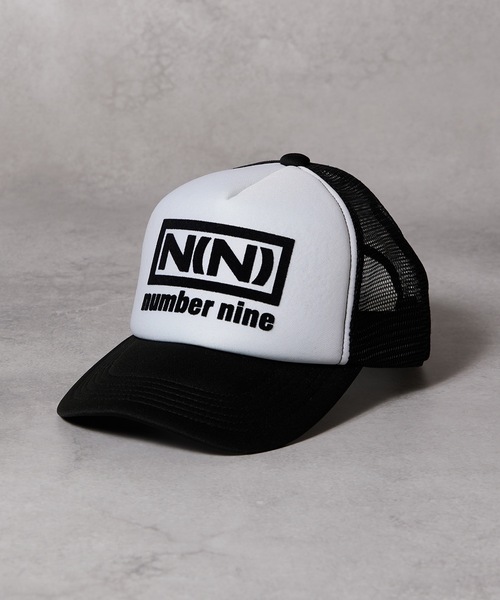 「NUMBER (N)INE」 メッシュキャップ FREE ホワイト×ブラック メンズ_画像8