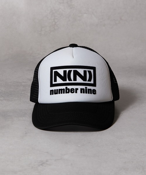 「NUMBER (N)INE」 メッシュキャップ FREE ホワイト×ブラック メンズ_画像9