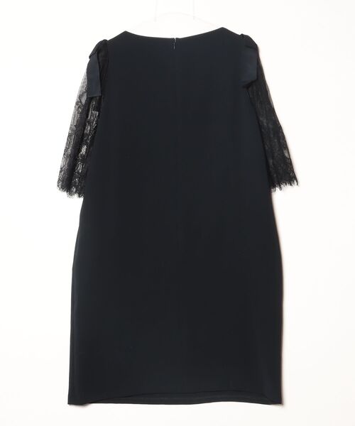 「AMERICAN RAG CIE」 7分袖ワンピース 38 ネイビー レディース_画像2