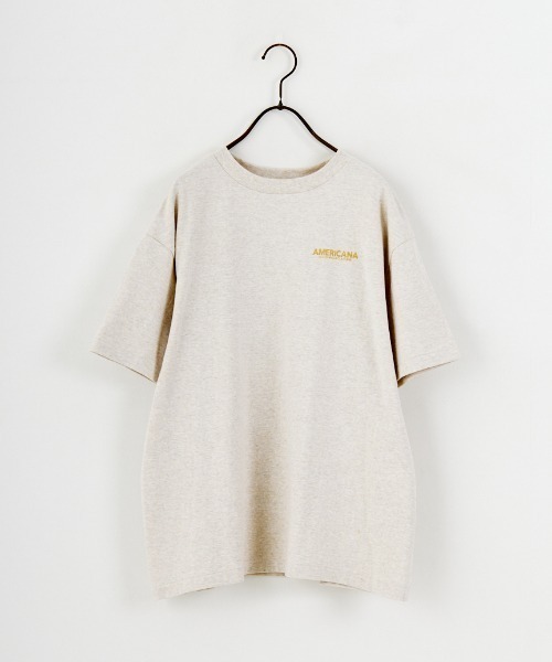「AMERICANA」 半袖Tシャツ「jeansfactoryコラボ」 ONE SIZE ベージュ レディース_画像5