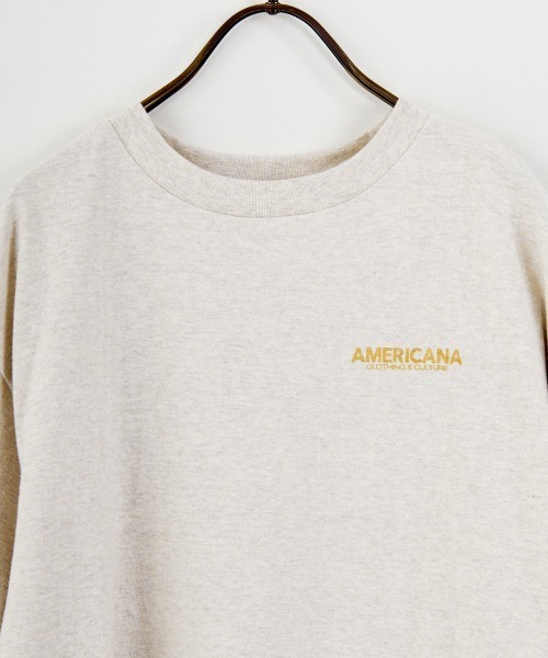 「AMERICANA」 半袖Tシャツ「jeansfactoryコラボ」 ONE SIZE ベージュ レディース_画像6