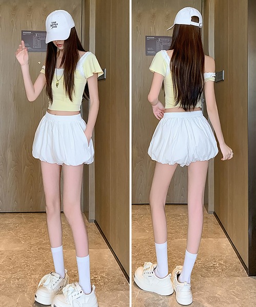 未使用　girlish バルーンショートパンツ Girly Doll（ガーリードール） パンツ バルーンショートパンツ