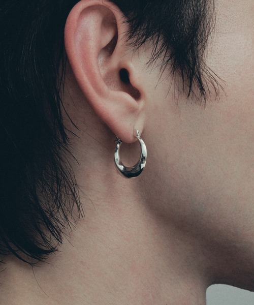 whoseA（フーシー） ピアス 「silver925」 Moon Hoop Pierce / ムーン