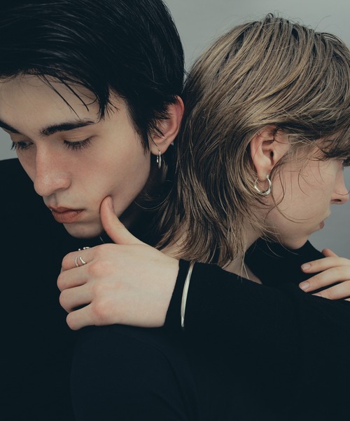 whoseA（フーシー） ピアス 「silver925」 Moon Hoop Pierce / ムーン