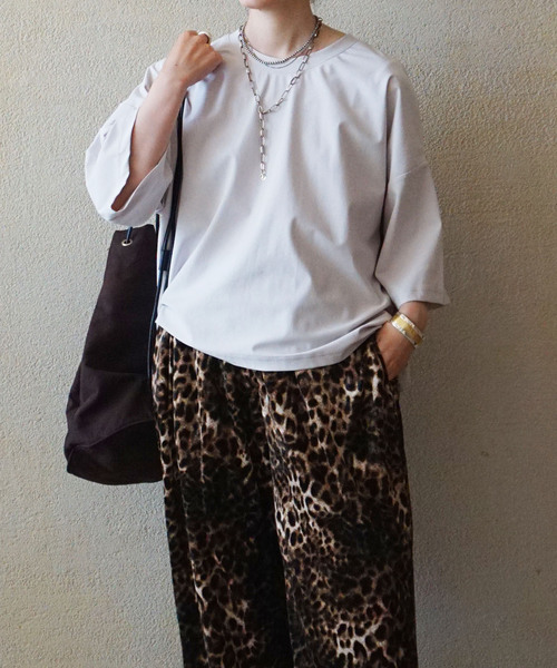 「JOURNAL STANDARD LUXE」 7分袖カットソー - ブラック レディース_画像3