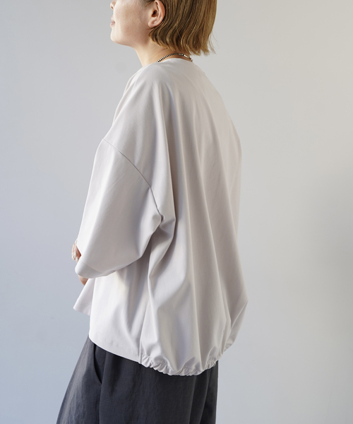 「JOURNAL STANDARD LUXE」 7分袖カットソー - ブラック レディース_画像9