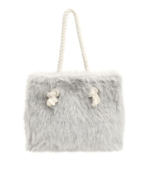 GYDA（ジェイダ） トートバッグ GYDAラメフェイクファーMトートBAG