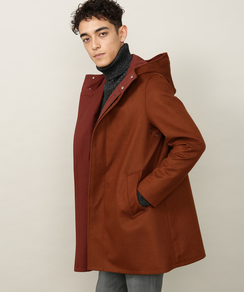 Adam et Rope アダムエロペ meltonダッフルコート フーディ Adam et Rope アダムエロペ meltonダッフルコート フーディ 別注