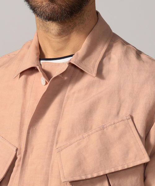 sold リネンミリタリージャケット　完売品 TOMORROWLAND（トゥモローランド） ミリタリージャケット モッズコート