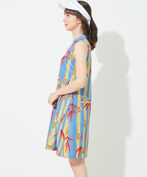 韓国風✧千鳥柄ノースリーブワンピース★ゆったり膝下丈☀夏のお出かけに最適 Amazon.co.jp: [Chubikime] ワンピース 膝丈