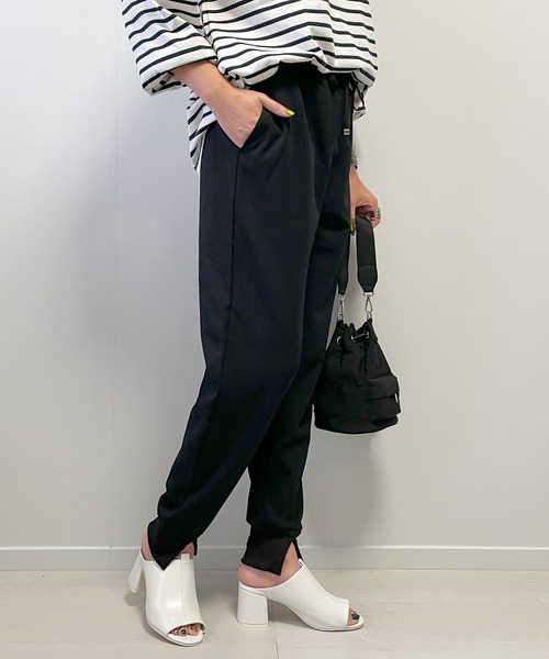 Fizz パンツ 「Fizz/フィズ」 カットジョーゼット裾スリット